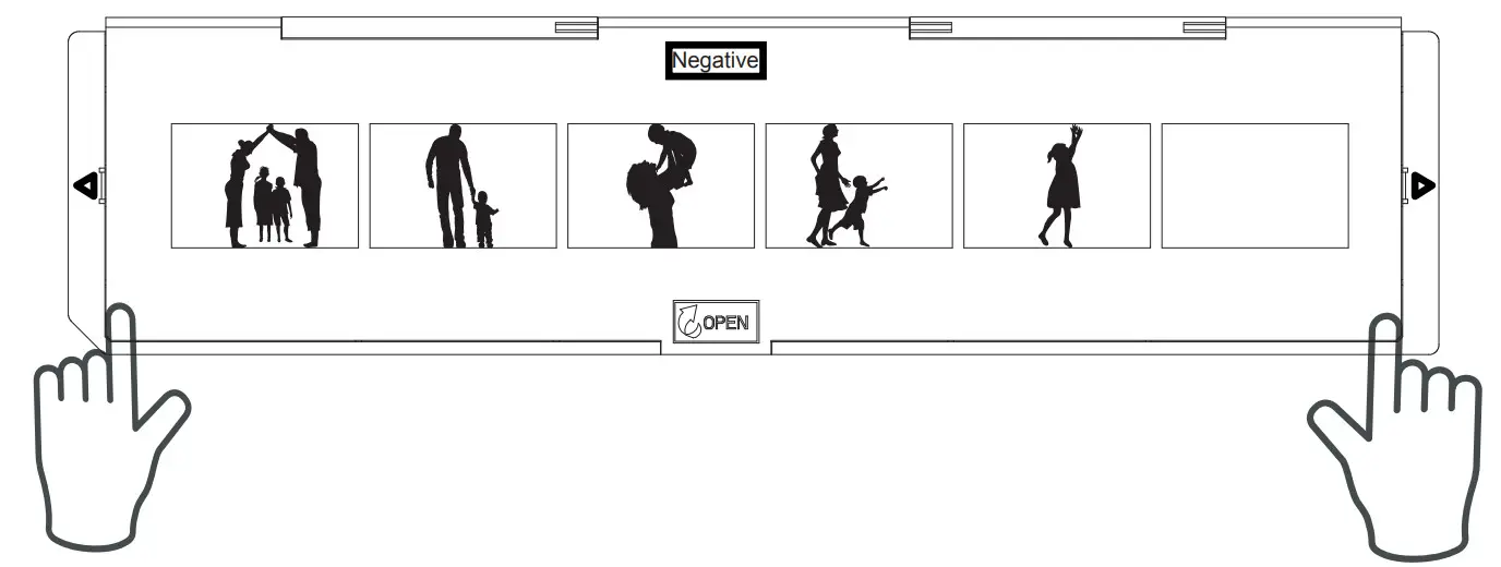 MAGNASONIC NT01 Long Negative Trays - negatives remain