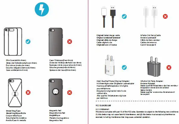 rapoo XC350 Wireless Induction Charger for Smartphone Fig3