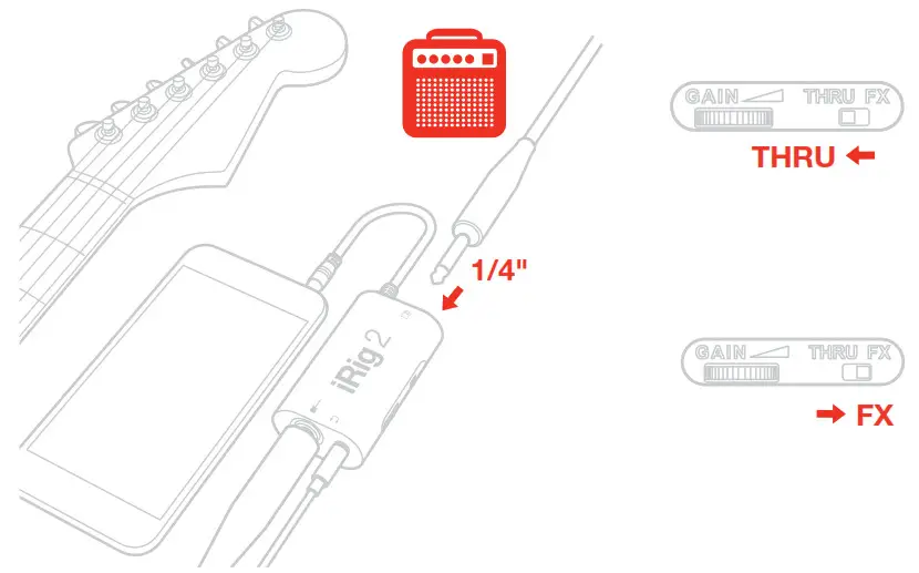 Connect an external amplifier