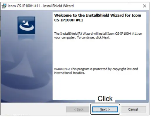 iCOM CS IP100H License Free IP Radio for WLAN - Installing 2