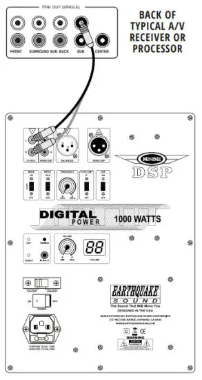 EARTHQUAKE SOUND MiniMe DSP P-15 Subwoofer - DSP