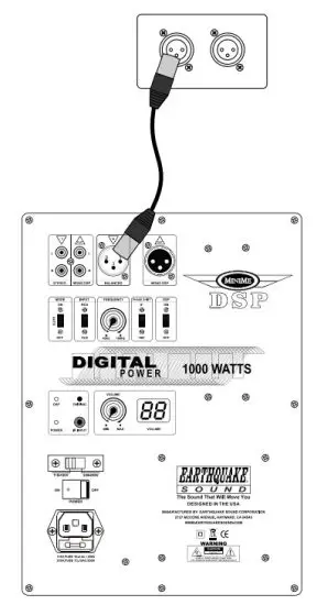 EARTHQUAKE SOUND MiniMe DSP P-15 Subwoofer - XLR OUTPUTS 1