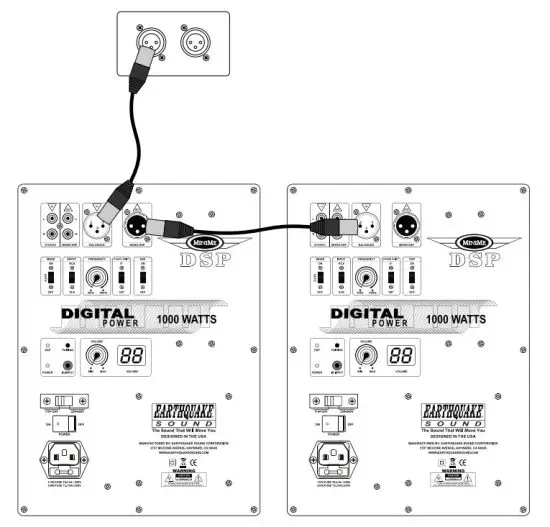 EARTHQUAKE SOUND MiniMe DSP P-15 Subwoofer - XLR OUTPUTS