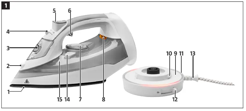Menuett 014466 Cordless Steam Iron fig1