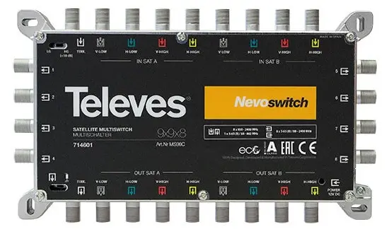 Televes 719604 EUROswitch 9x Satellite MultiSwitch - Cover