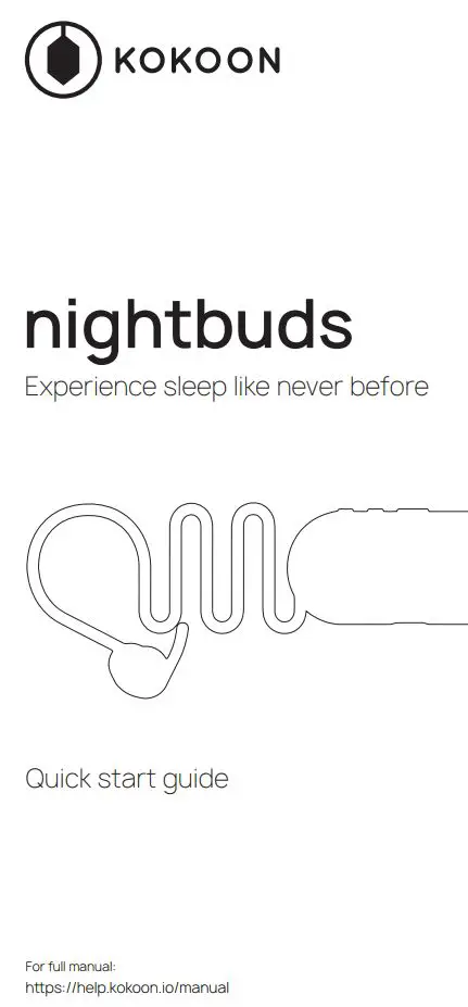 KOKOON NightBuds In Ear Headphone User Guide