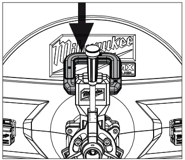 milwaukee MXF500 MX Fuel Sewer Drum Machine - engage
