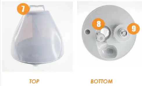 Crane R-EE-5302 Droplet 0.5 Gallon Ultrasonic Cool Mist Humidifier 3