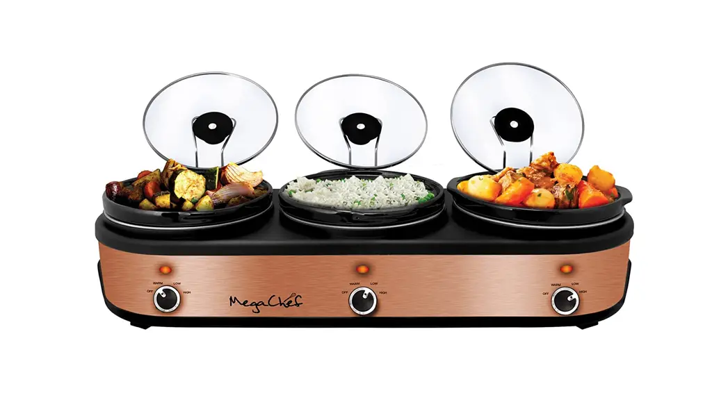 Megachef Triple 2.5 Quart Slow Cooker And Buffet Server Owner's Manual Megachef Triple 2.5 Quart Slow Cooker And Buffet Server Owner's Manual
