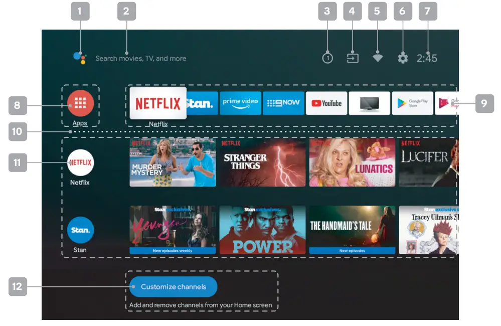kogan TU9220 Series 9 58 Inch Smart HDR 4K LED TV - Apps