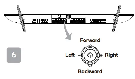 kogan TU9220 Series 9 58 Inch Smart HDR 4K LED TV - Button