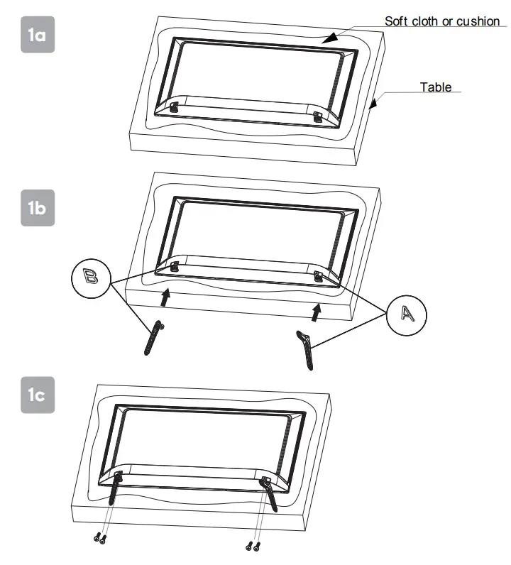 kogan TU9220 Series 9 58 Inch Smart HDR 4K LED TV - Stand Assemb