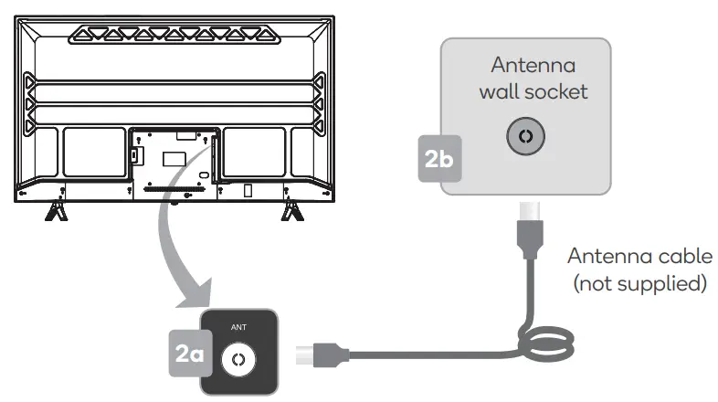 kogan TU9220 Series 9 58 Inch Smart HDR 4K LED TV - cable