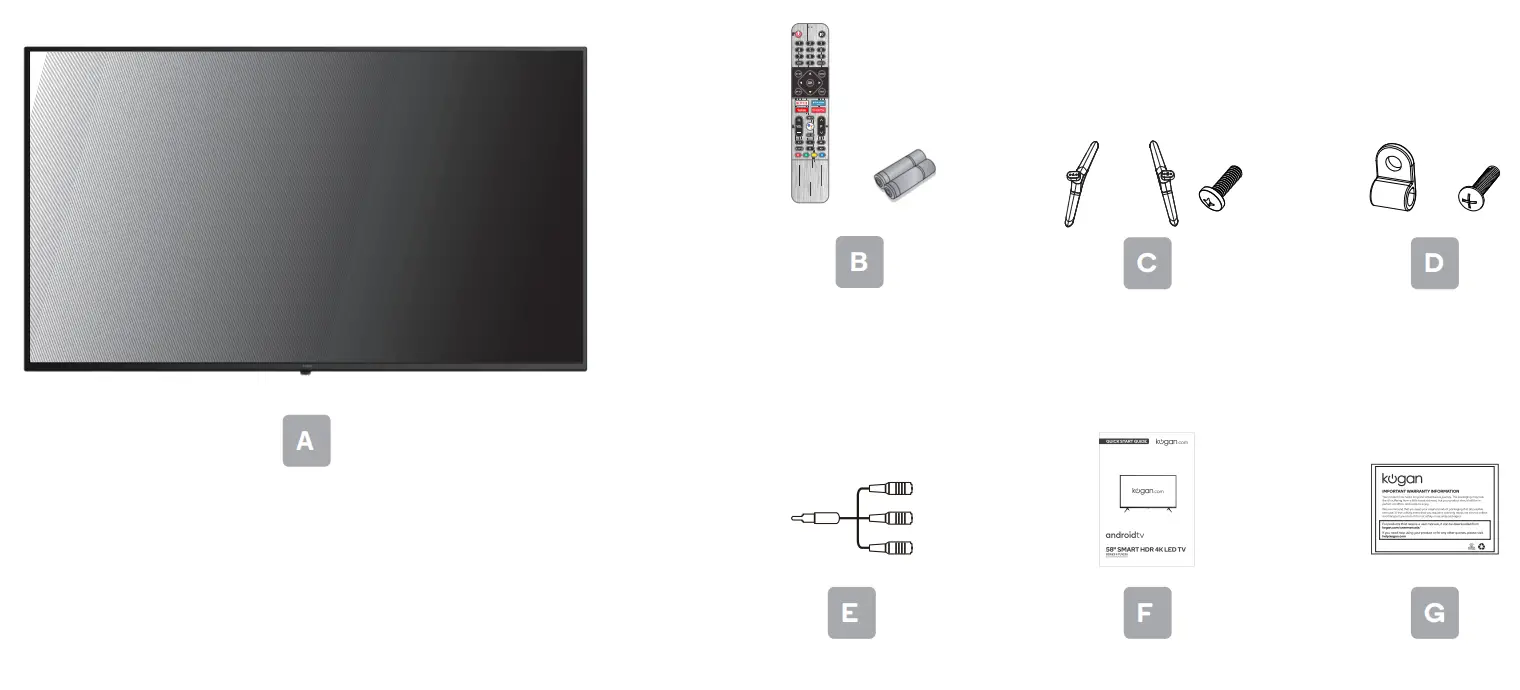 kogan TU9220 Series 9 58 Inch Smart HDR 4K LED TV - fig
