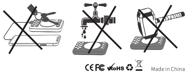 TECHSMARTER TSB7100 Wireless Power - warning