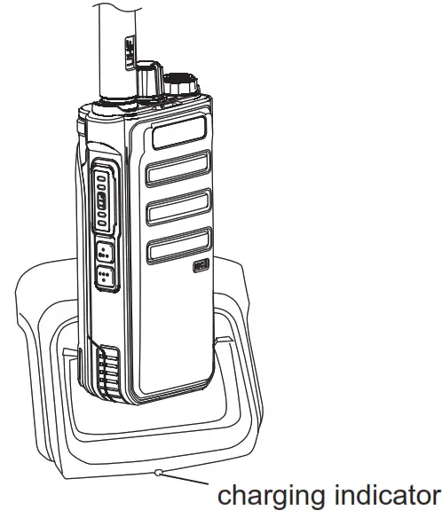 RETEVIS RT86 Hidden Display UHF Handheld Two Way Radio - charging