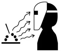 Tregaskiss M081-1.3 600 amp Robotic Water Cooled MIG Gun - burn eyes and skin