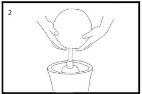 XBRAND CR3617FTNA Sphere Cascading Fountain - 2