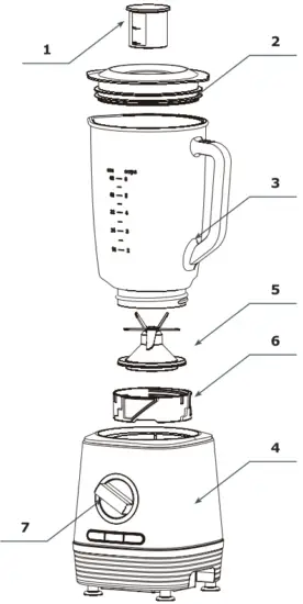 Amica BTM 5011 Sleeve Blender - overview