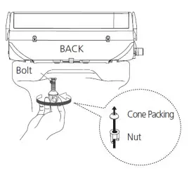 bio Bidet BB1700 Toilet Seat - Bolt & Nut Assembly