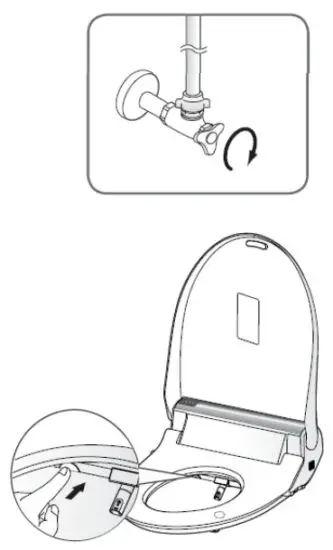 bio Bidet BB1700 Toilet Seat - Draining