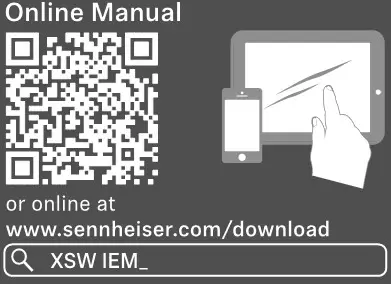 SENNHEISER XSW IEM EK XS Wireless In-Ear Monitoring System - Online Manual