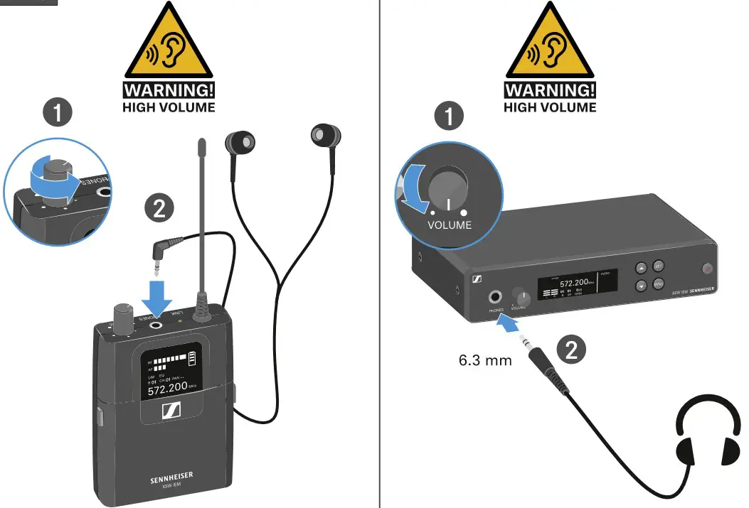 SENNHEISER XSW IEM EK XS Wireless In-Ear Monitoring System - Phones
