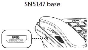 vtech Amplified Accessory Handset Big Buttons Display - INTERCOM