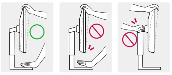 LG 34WL75C 34 Inch 21 9 UltraWide QHD Curved IPS Monitor - adjusting the scree