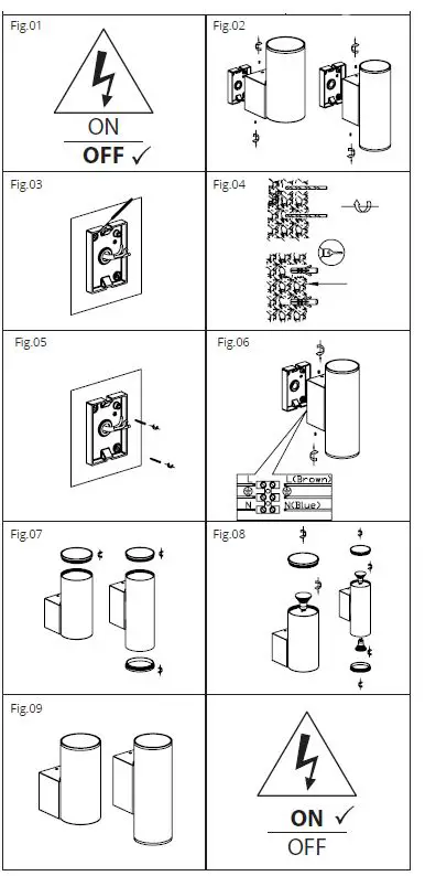 integral LED GU10 Wall Light-FIG1