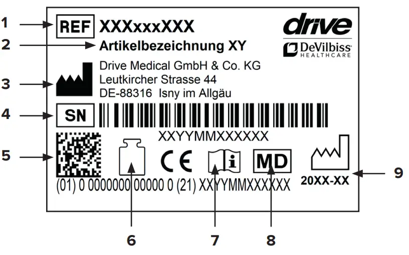 drive B009SOC9PI Nitro 4 Wheel Rollator Walker With Seat - FIG 13
