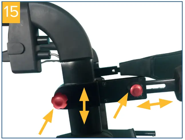 drive B009SOC9PI Nitro 4 Wheel Rollator Walker With Seat - FIG 3