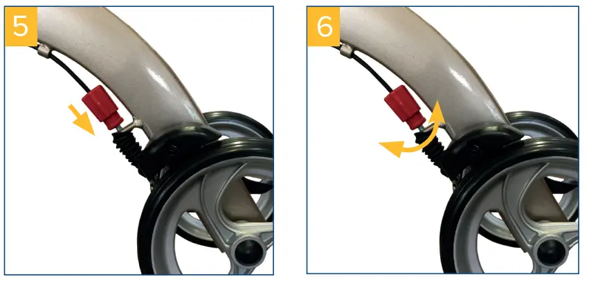 drive B009SOC9PI Nitro 4 Wheel Rollator Walker With Seat - FIG 4