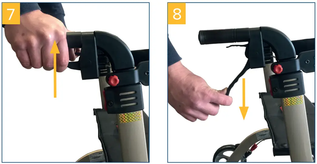 drive B009SOC9PI Nitro 4 Wheel Rollator Walker With Seat - FIG 7