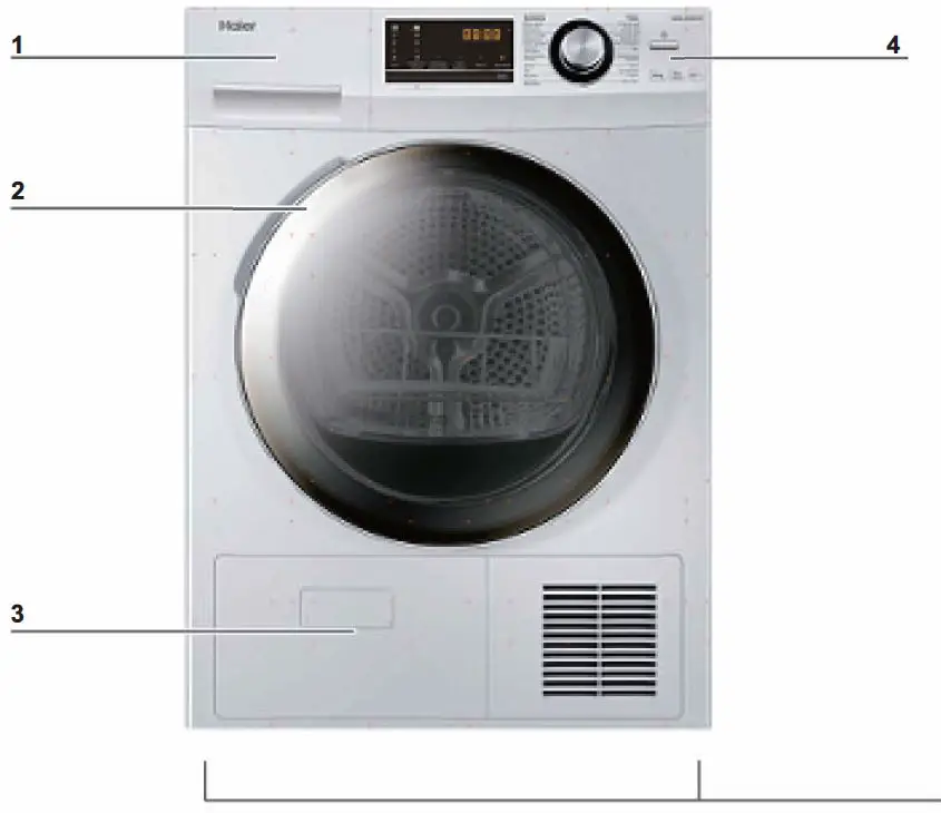 Haier HD90-A636-F Front Load Heat Tumble Dryers-FIG5