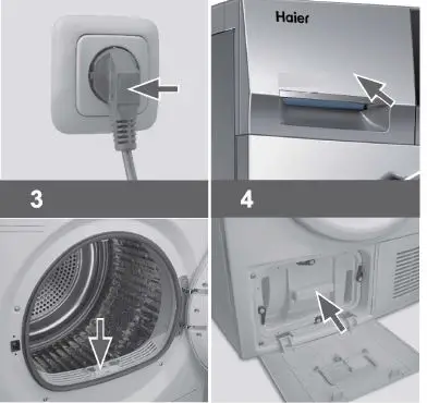 Haier HD90-A636-F Front Load Heat Tumble Dryers-FIG8