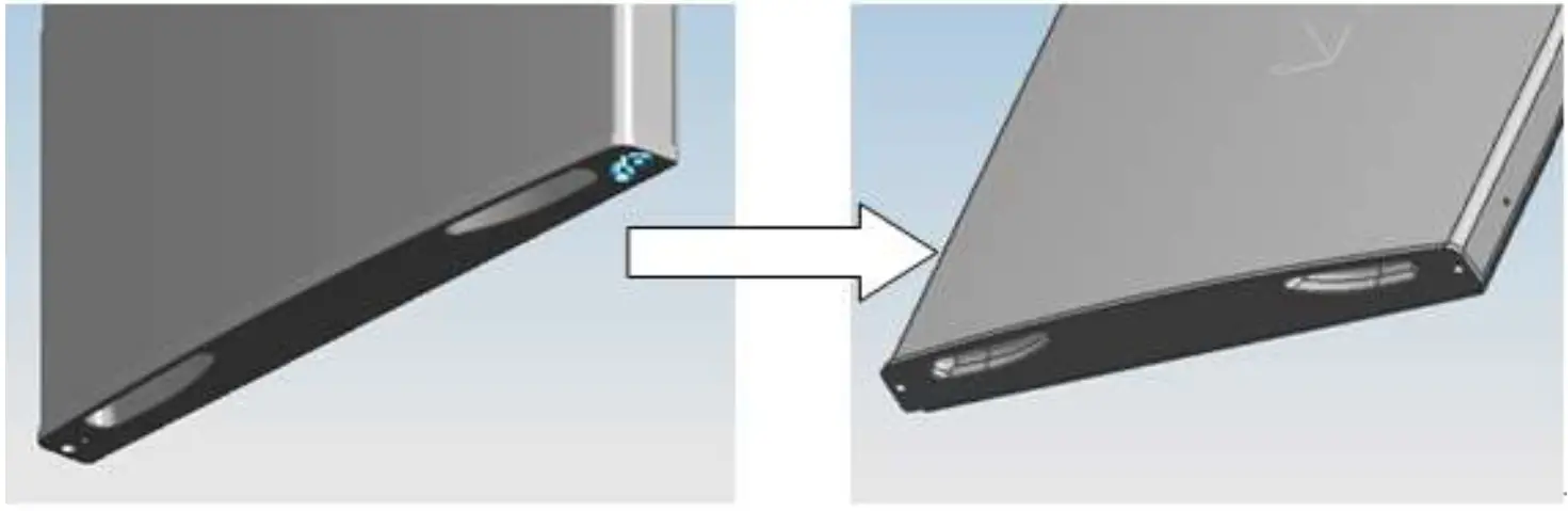 inventor DP1442S Double Door Refrigerator - door