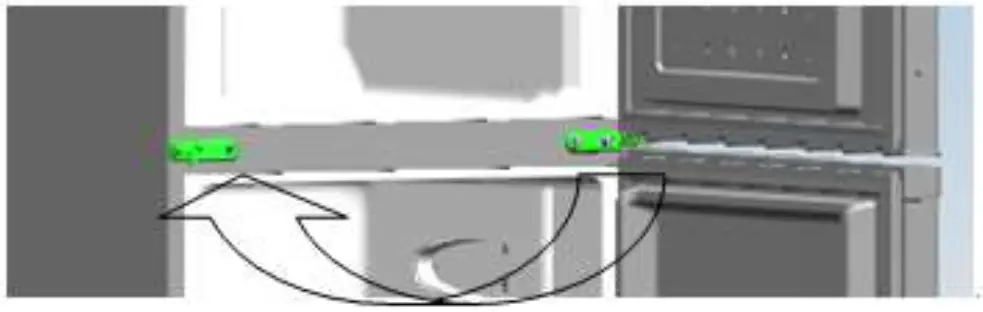 inventor DP1442S Double Door Refrigerator - hinge