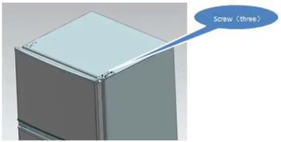 inventor DP1442S Double Door Refrigerator - screws