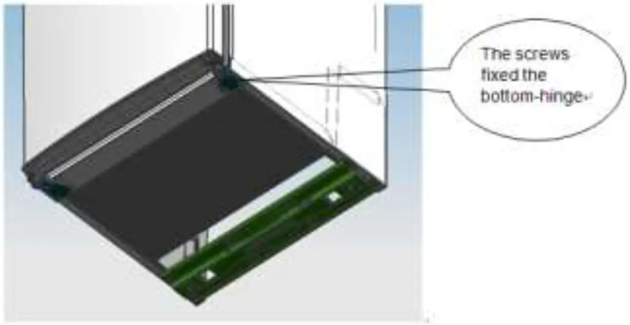 inventor DP1442S Double Door Refrigerator - screws fixed