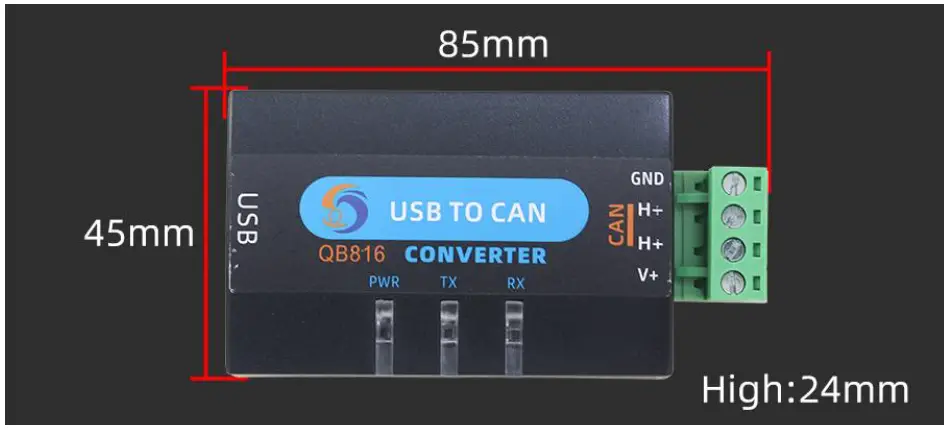 SONBEST QG816 Isolated USB-CAN Converter fig 1