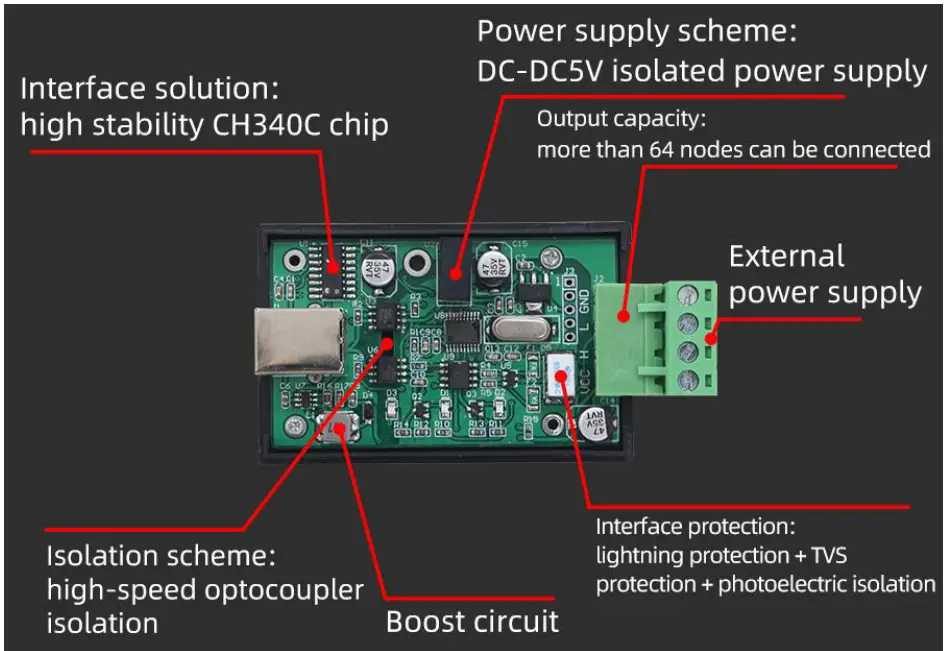 SONBEST QG816 Isolated USB-CAN Converter fig 2