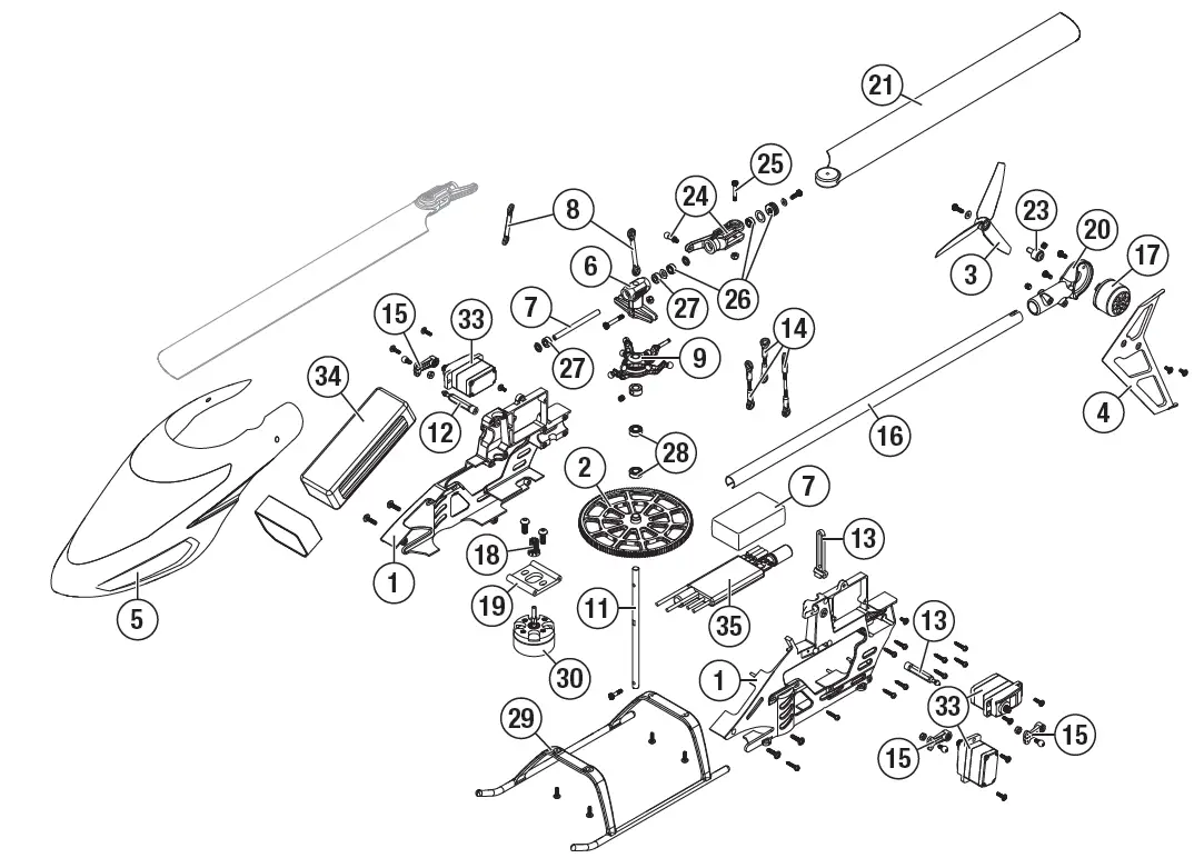 HORIZON BLH1250 Blade 230 S Smart BNF fig 16
