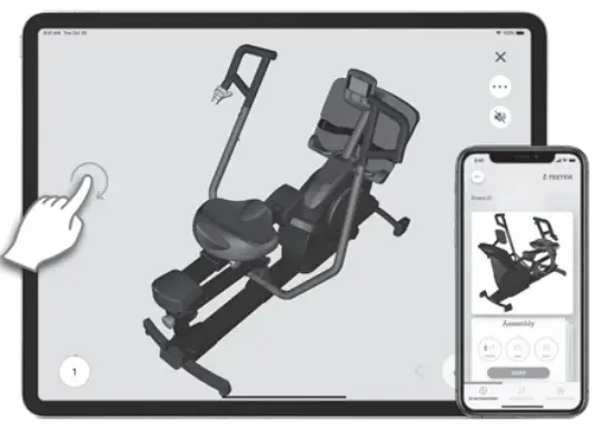 TEETER Power10 Elliptical Rower - fig 69