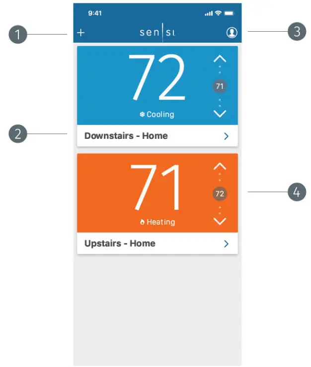 sensi Thermostat - home