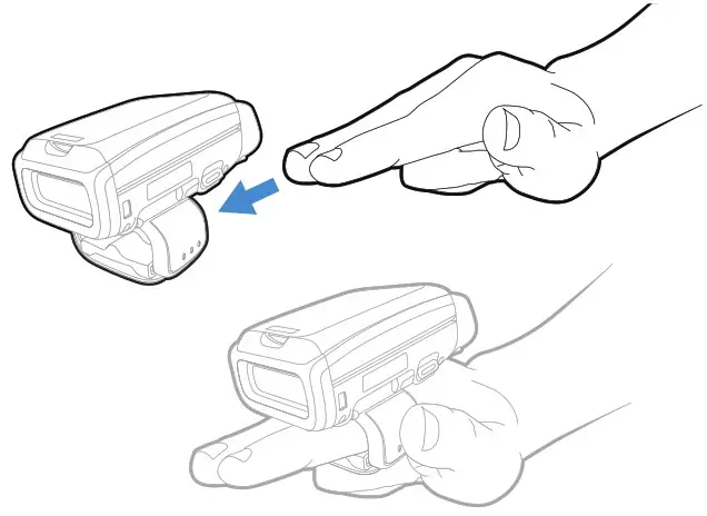 Honeywell 8690i Wearable RFID Mini Wearable Mobile Computer - Attach the Device to Your Fingers 1