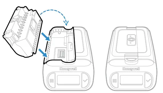 Honeywell 8690i Wearable RFID Mini Wearable Mobile Computer - Install the Battery