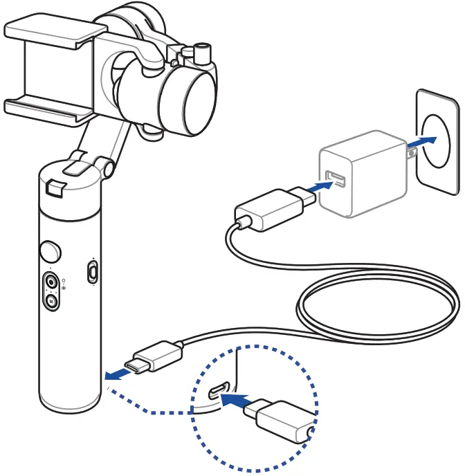 ASUS G3M B1 3 Axis Handheld Stabilizer - Charging