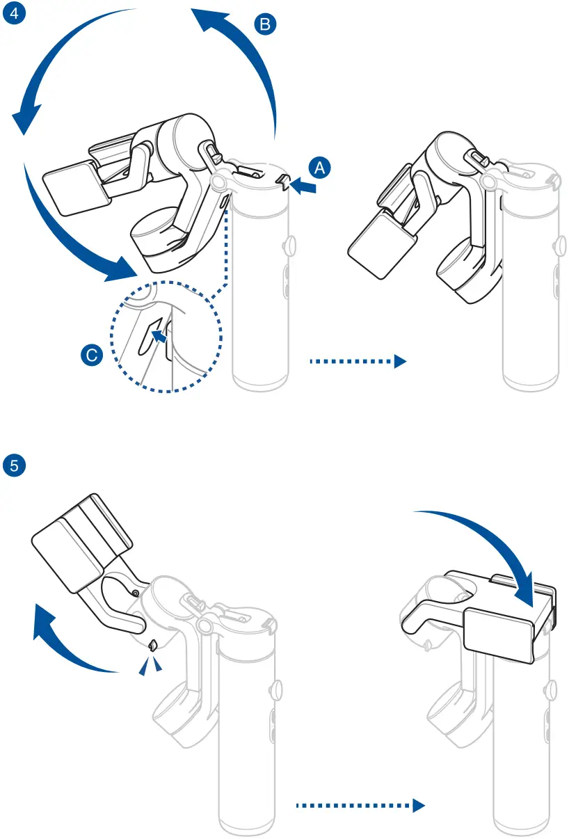 ASUS G3M B1 3 Axis Handheld Stabilizer - Folding 2