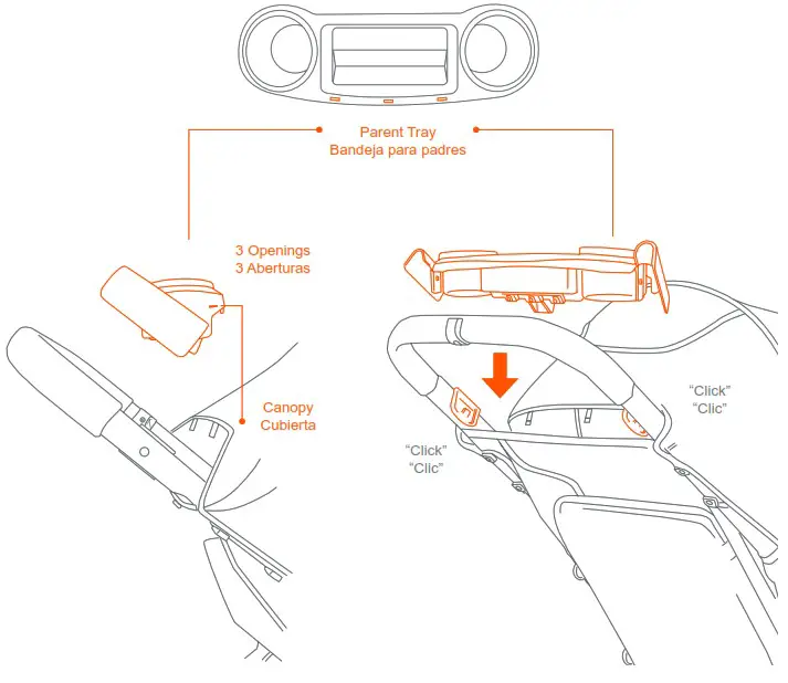 babytrend ST12D14E Passport Bassinet Stroller - ASSEMBLY ENSAMBLAR 13